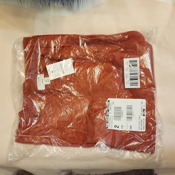 NEW J. Crew Cotton Wool Teddies Sweater Heather Burnished Rust Cabincore Comfy - Picture 13 of 14